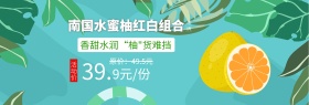 淘宝电商红白蜜柚组合海报1920