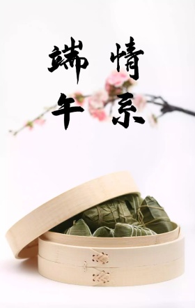 情系端午卡通粽子宣传促销海报