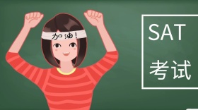 SAT创意绿色黑板女孩回归校园公众号封面