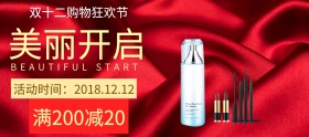 美容仪海报 双十二狂欢节购物