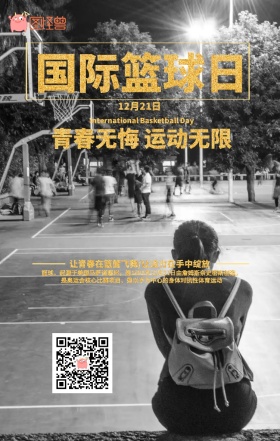 国际篮球日海报