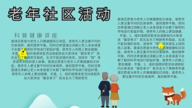 老人社区活动手抄报