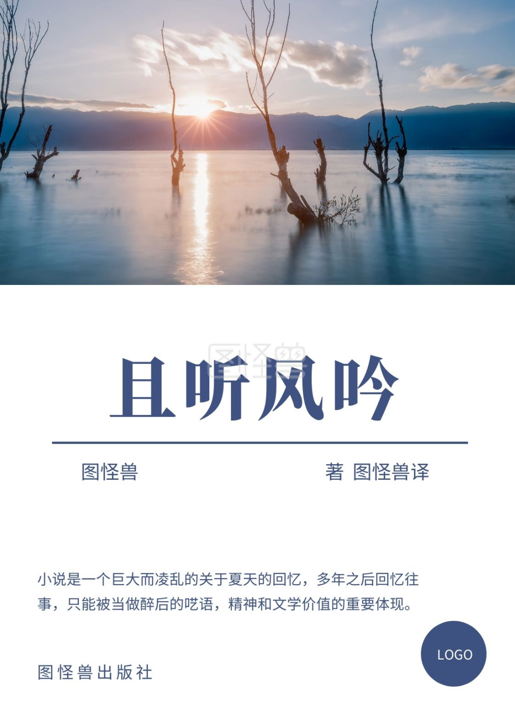 且听风吟蓝色文学书籍封面