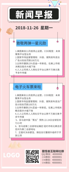 新闻早报营销长图