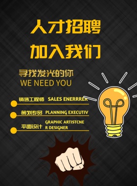 创意招聘海报