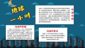 地球一小时手抄报