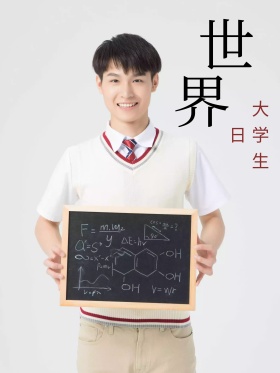 简约大气世界大学生日海报