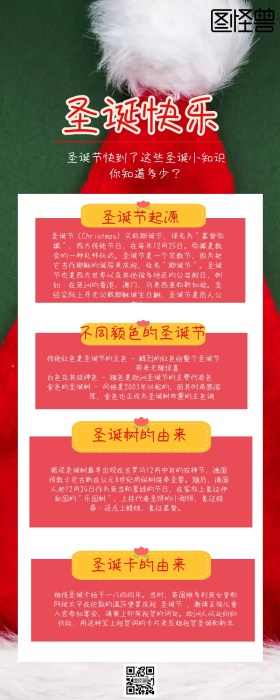 圣诞节 历史由来 营销长图