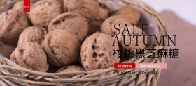 核桃黑芝麻糖特惠淘宝banner条