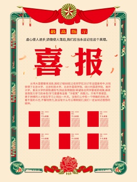 喜报学校喜报大学喜报喜报设计奖状喜迅