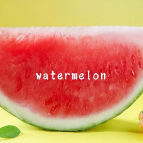 西瓜夏季水果清新手机微博封面模版