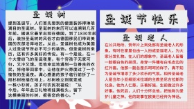 圣诞节红色简约手抄报