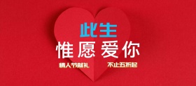 电商淘宝此生惟愿爱你情人节箱包活动海报