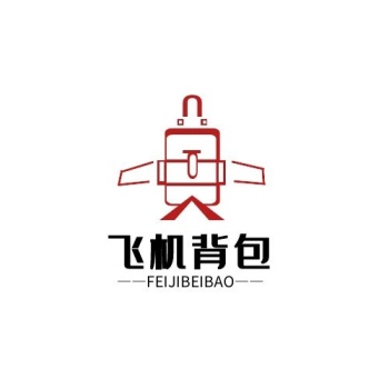 飞机背包箱包类红黑简约logo