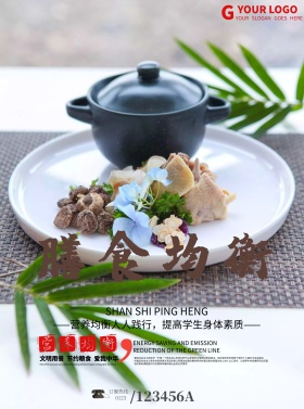 营养美食健康餐饮海报