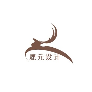 鹿形状logo设计