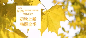 电商淘宝天猫秋上新初秋上新嗨翻全场海报banner模板设计
