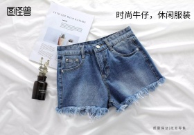 时尚牛仔休闲服装复古照片海报
