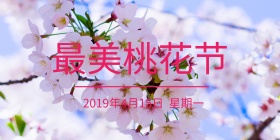 桃花节背景墙粉色背景墙