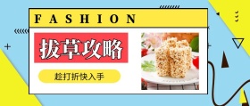 拔草攻略 趁打折快入手 FASHION 种草指南简约促销分享公众号封面