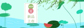 简约小清新新品上市淘宝海报宣传模板