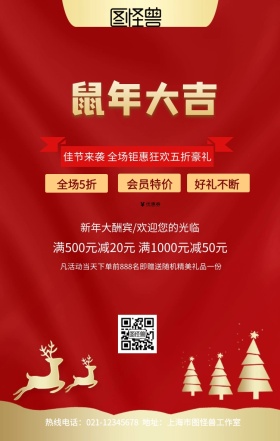 2019猪年大吉海报 
