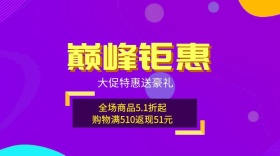 活动优惠商品五一促销打折公众号封面