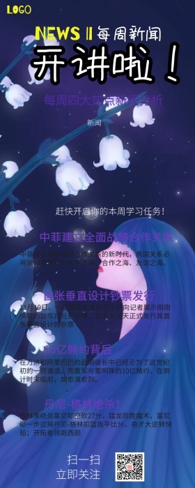 每周热点新闻早报营销长图