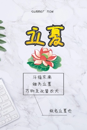 立夏清新绿叶公众号配图