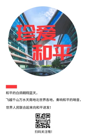 和平铭记历史文艺简约日签