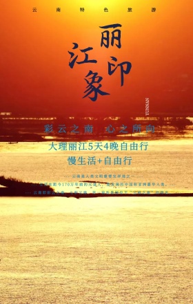 云南印象魅力云南旅游宣传手机海报