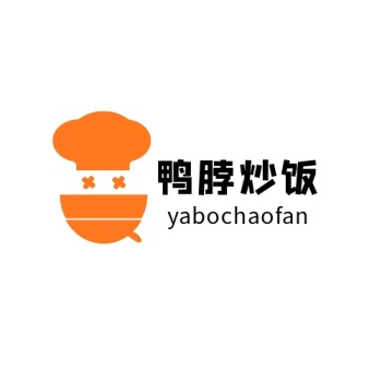 简单大气鸭脖炒饭logo设计