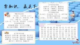 彩色淡雅知识课堂常识读书手抄报