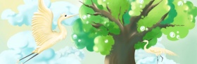 早晨树叶露水微博封面