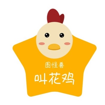 叫花鸡可爱卡通五角星logo