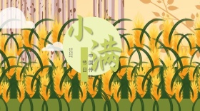 小满清新简约绿色公众号封面模板