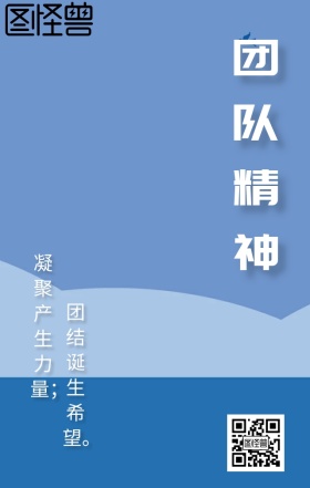 企业文化之团队精神大气蓝色