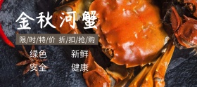 金秋河蟹广告banner