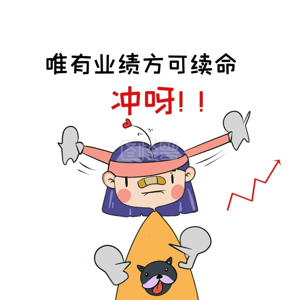 2020卡通冲刺业绩表情包