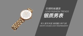 简约银质男表banner