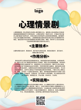 心理情景剧宣传海报宣传印刷海报