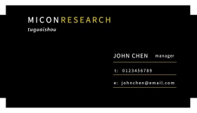 黑色经典欧美名片设计模板