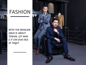 时尚男装摄影风公众号横版配图模版
