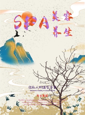 SPA水疗美容养生海报