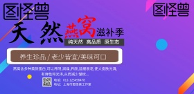 简约大气燕窝品牌宣传海报