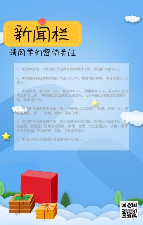 新闻小树林活泼蓝绿极简卡通手机海报