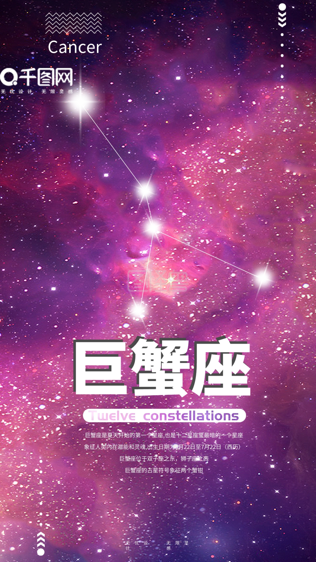 巨蟹座十二星座手机用图