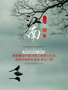 江南印象旅游旅行宣传海报展板