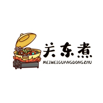 餐饮美食活动黑色通用关东煮logo