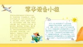 创意介绍军事设备小报